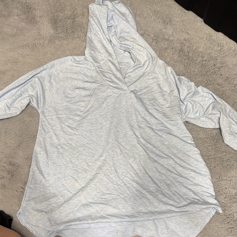 Sonoma Pale Blue Heather Hooded Pullover
